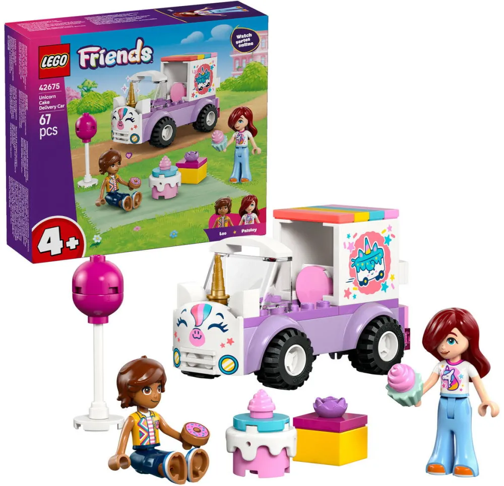 LEGO Friends 42675 Masina-unicorn pentru livrare de torturi