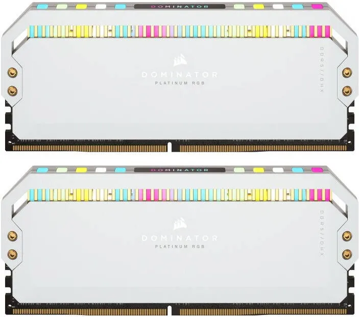 Memorie RAM Corsair Dominator Platinum RGB White 64GB DDR5 5200MHz CL40 Dual Channel Kit