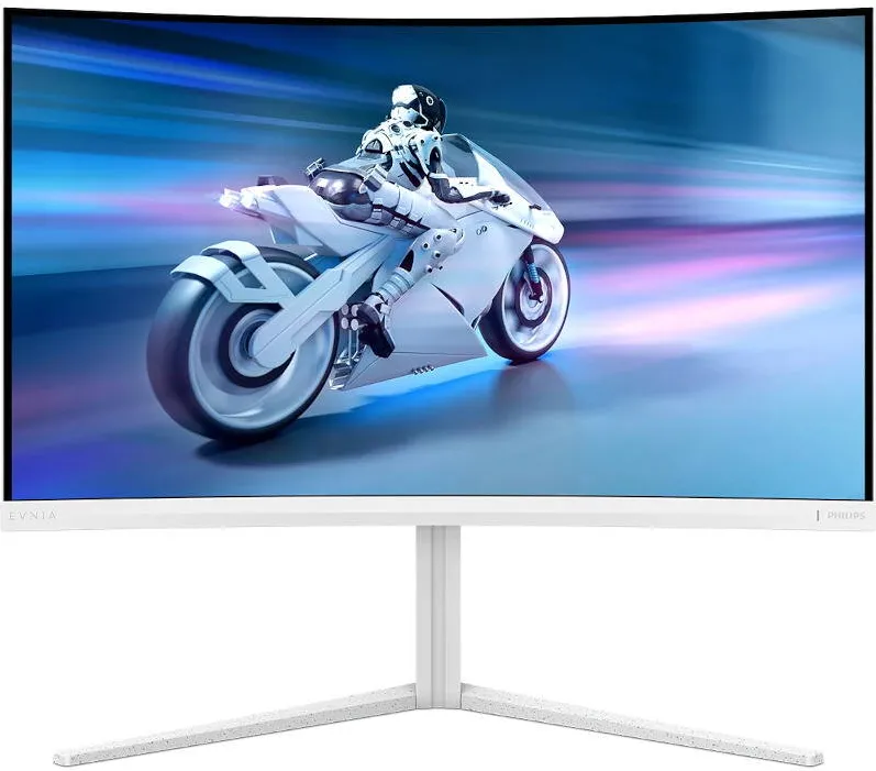 Monitor Philips Gaming VA LED 31.5" 32M2C5501/00, QHD (2560 x 1440), HDMI, DisplayPort, Ecran curbat, 180 Hz, 1 ms, Alb