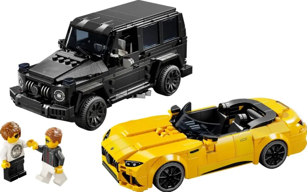 Set constructie LEGO Speed Champions 76924 Mercedes-AMG G 63 si Mercedes-AMG SL 63