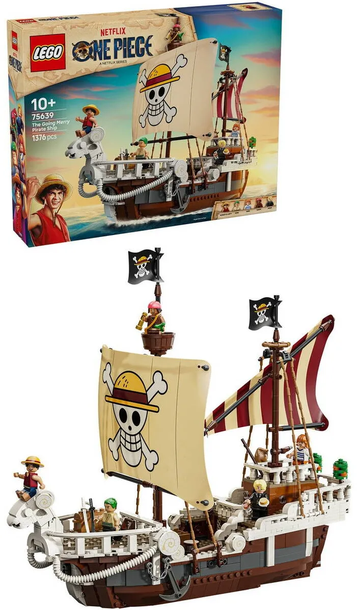 LEGO ONE PIECE - Corabia de pirati Fasneata Merry 75639, 1376 piese