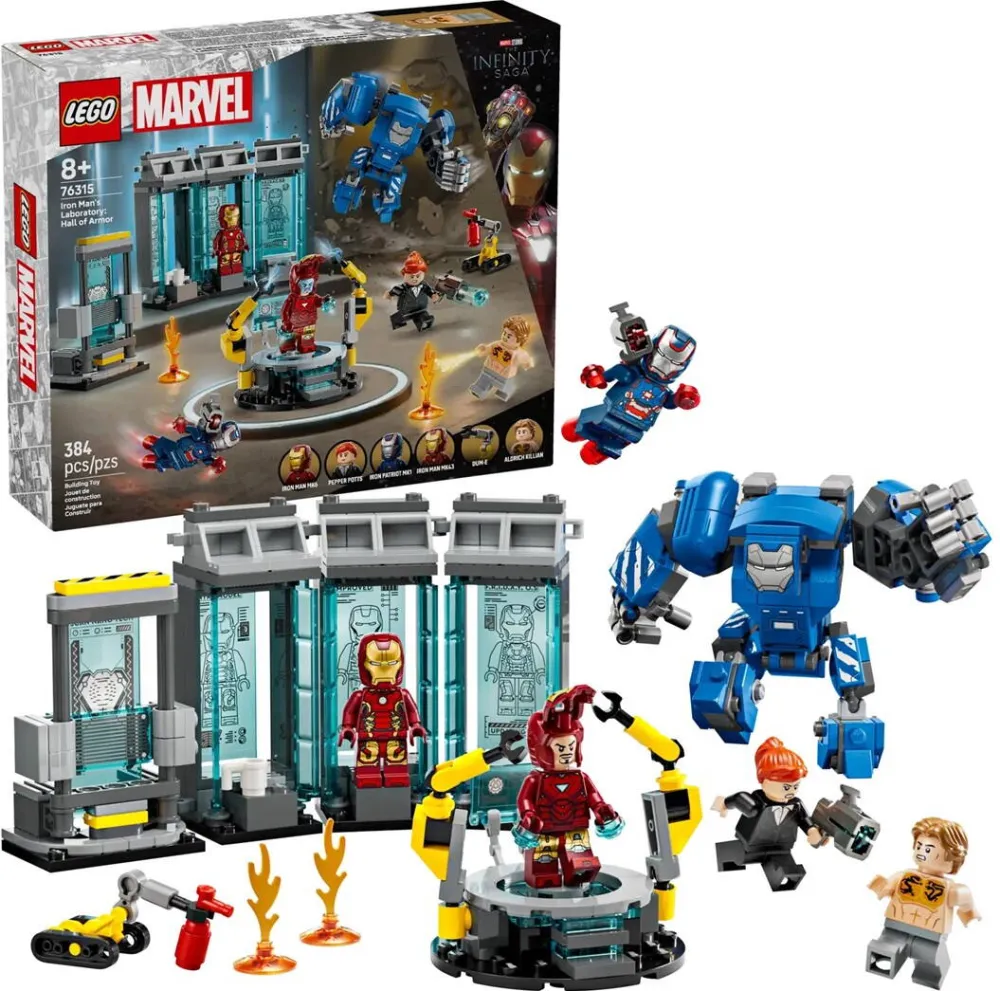 LEGO MARVEL 76315 Iron Man’s Laboratory: Hall of Armor