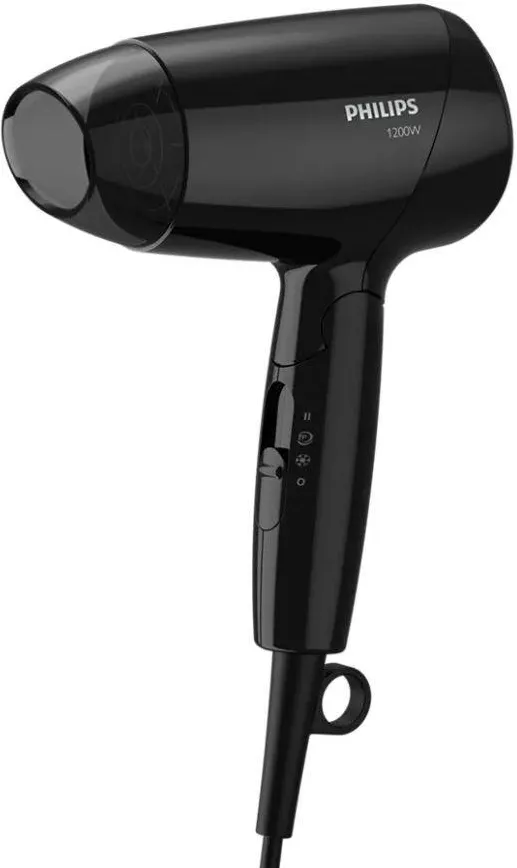 Philips Uscator de par EssentialCare BHC010/10, 1200W, 3 viteze, 3 trepte temperatura, ThermoProtect, negru
