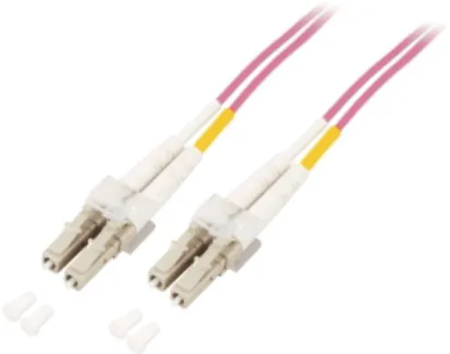 Accesoriu Retea Mcab Cablu Fibra Optica 3M LWL JUMPER OM4 - LC/LC/50/125 - LSZH - DUPLEX - VIOLETT