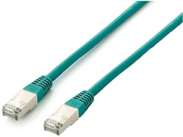 Cablu Retea EQUIP Cat6A S/FTP 2xRJ45 20.00m grün Plat.LSZH Polybeutel