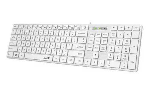 Tastatura GENIUS SlimStar 126, USB, Alb