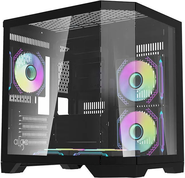 Carcasa PC Darkflash Darkflash Computer Case FT350 + 5 aRGB fans (black)