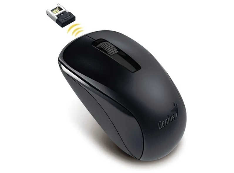 Mouse GENIUS MOUSE Genius, "NX-7005", PC sau NB, wireless, 2.4GHz, optic, 1200 dpi, butoane/scroll 3/1, , negru, "31030017400" (timbru verde 0.18 lei)