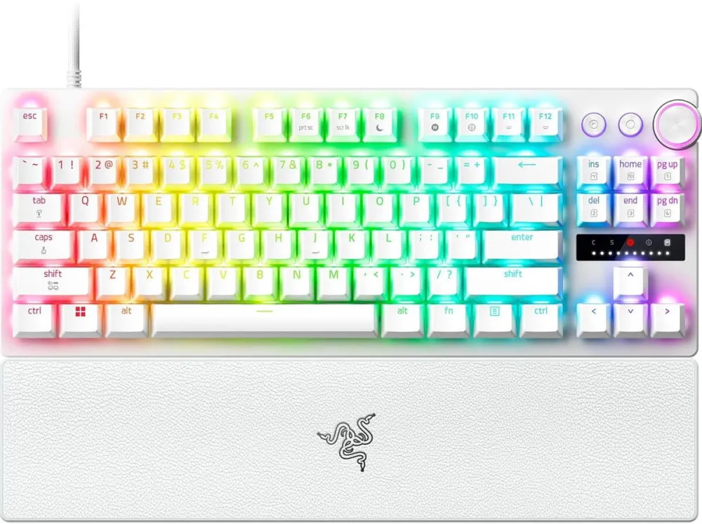 Tastatura RAZER Razer Huntsman V3 Pro TKL 8K, alb