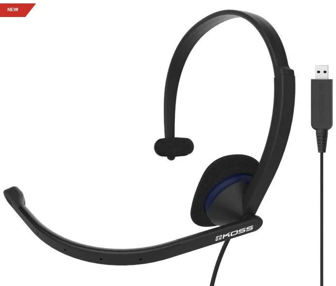 Casti Over-Head Koss Koss CS195 USB Headsets, On-Ear, Wired, Microphone, Black