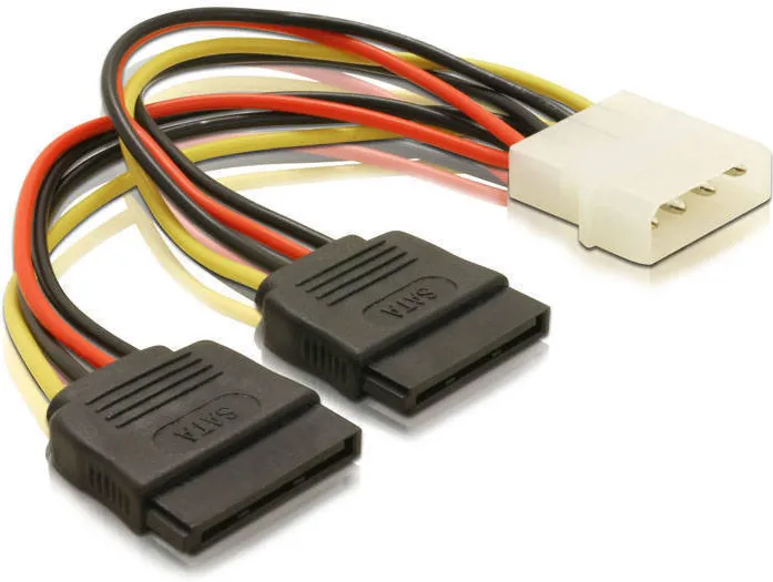 Cablu DELOCK 60102 1x Molex - 2x SATA 10 cm
