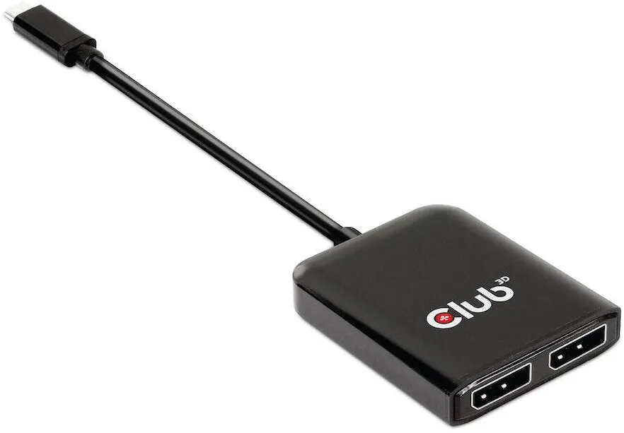 Docking Station CLUB 3D MST-Hub USB 3.2 Typ C > 2x DP 4K60Hz St/Bu