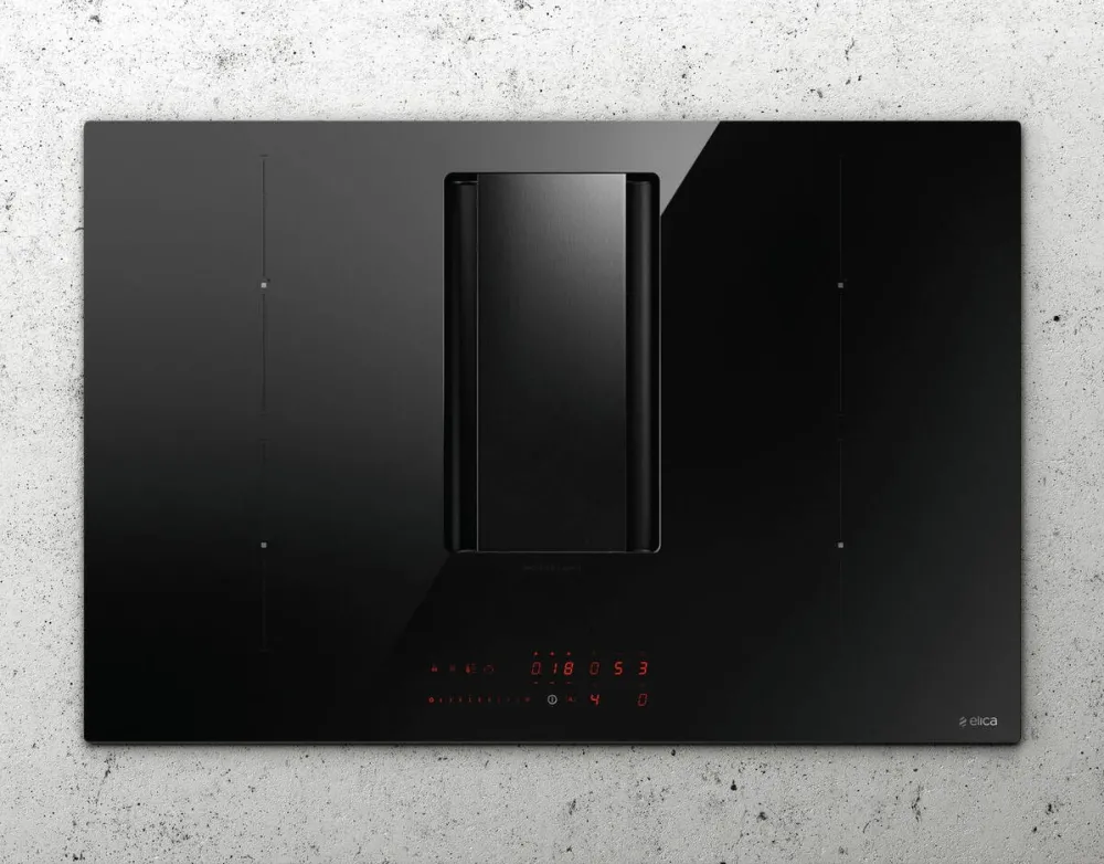Plita cu Inductie ELICA NIKOLATESLA ALPHA BL/A/78 Black Built-in 78 cm Zone 4 zone