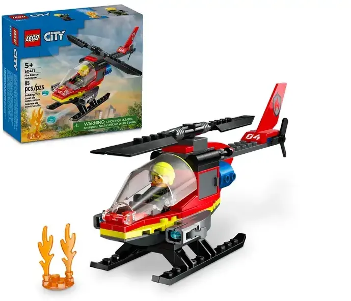 LEGO City Fire Rescue Helicopter 60411