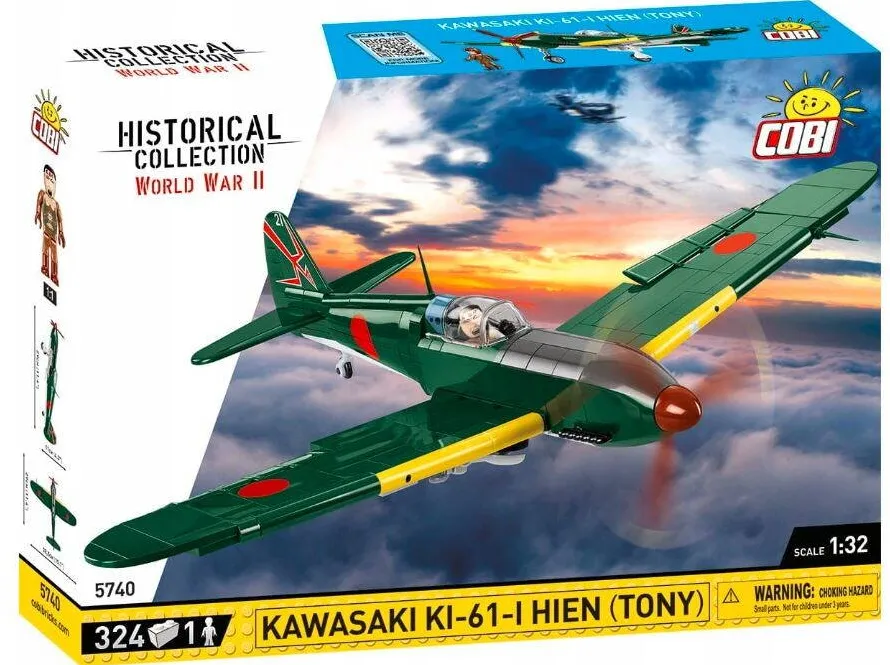 Set Cobi Klocki Klocki Historical Collection WWII KAWASAKI KI-61-I HIEN (TONY) 324K
