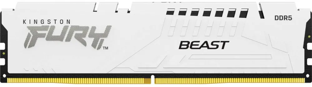 Memorie RAM Kingston FURY DDR5 - 16GB - 6000 - CL - 36, single RAM (white, KF560C36BWE2-16, Beast RGB, AMD EXPO)