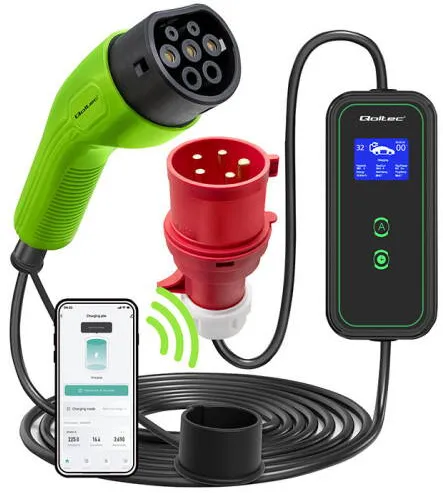 QOLTEC Mobile EV charger with adjustable 2in1