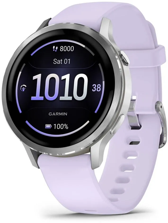 Smartwatch Garmin Garmin Venu 4 3.05 cm (1.2") AMOLED 41 mm Digital 390 x 390 pixels Touchscreen Silver Wi-Fi GPS (satellite)