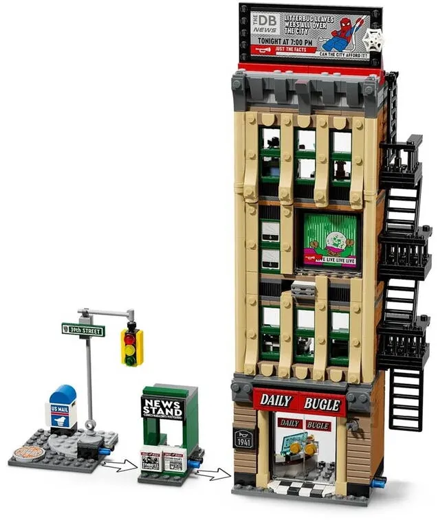 LEGO MARVEL 76342 Spider-Man vs. Mysterio: The Daily Bugle