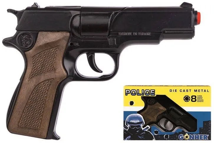 Jucarie Pulio Metal police pistol GONHER 125/6