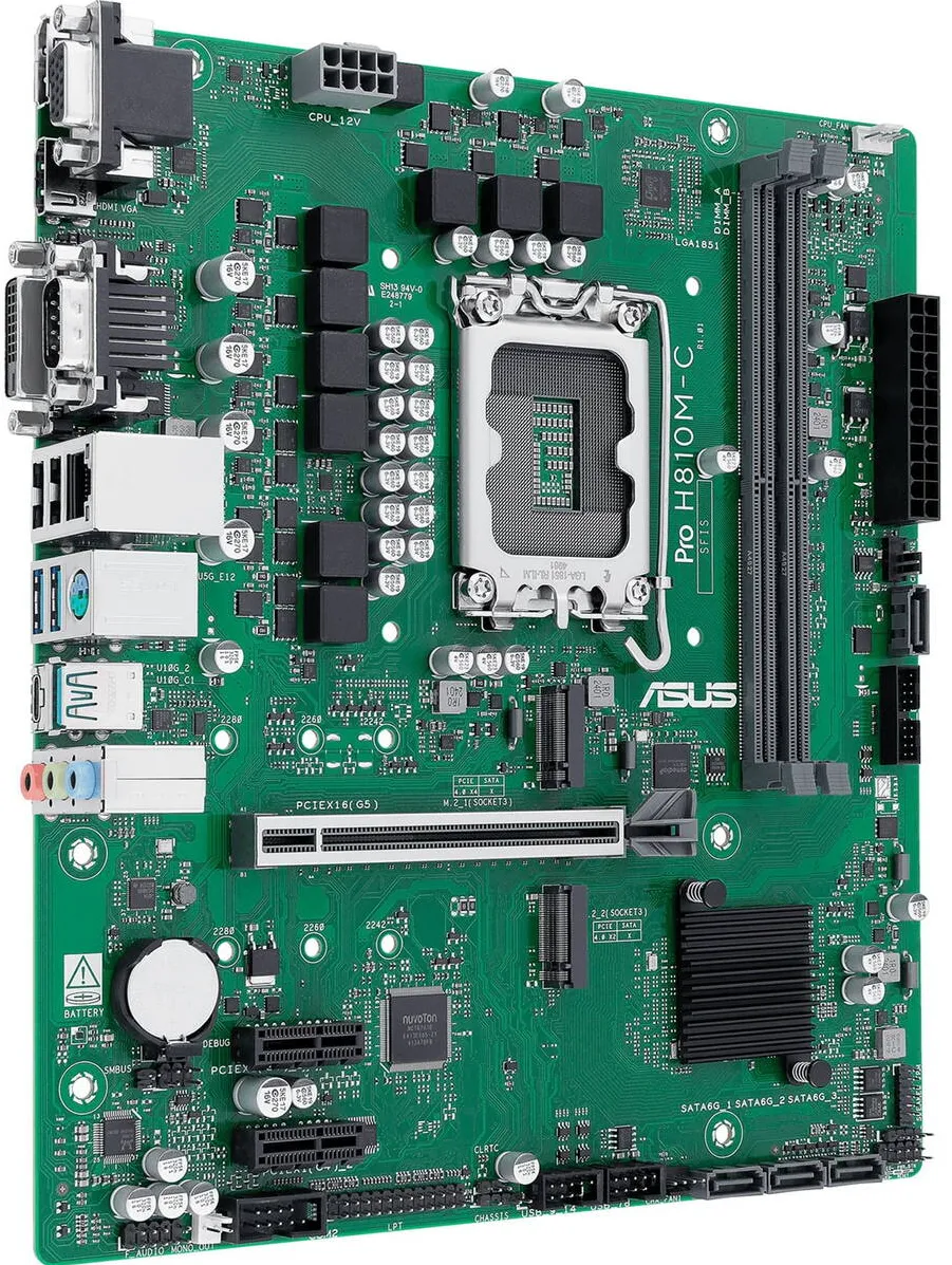 Placa de Baza Asus Prime B810M-C-CSM, LGA 1851, Intel H810, mATX, DDR5