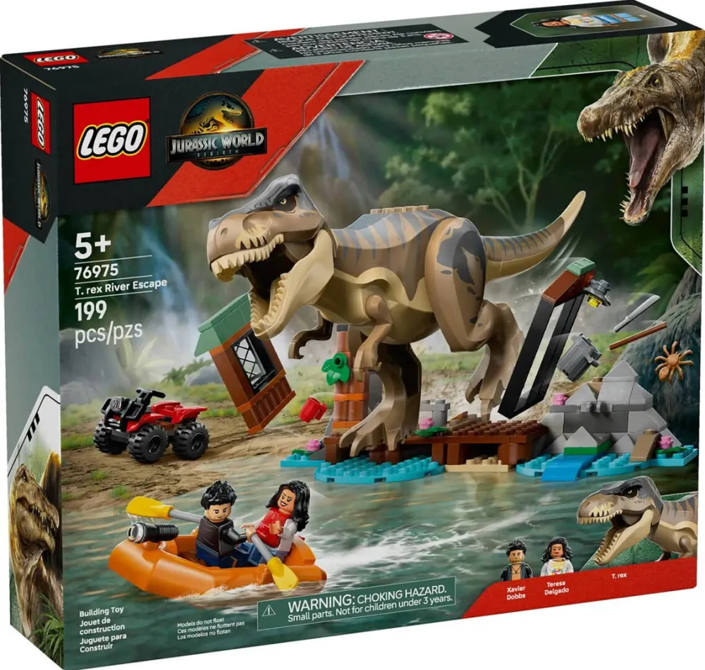 LEGO JURASSIC WORLD 76975 T-Rex River Escape