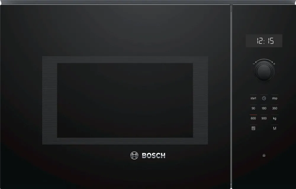 Cuptor cu Microunde BOSCH incorporabil BFL554MB0, 25 l, 900 W, AutoPilot 7, Butoane retractabile, Control digital, Sticla neagra