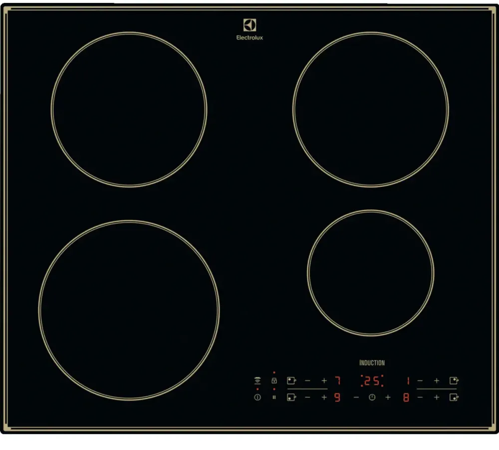 Plita ELECTROLUX incorporabila CIR60430CB, Inductie, 4 zone de gatit, Touch control, Booster, Timer, Conectivitate hota, 60 cm, Negru