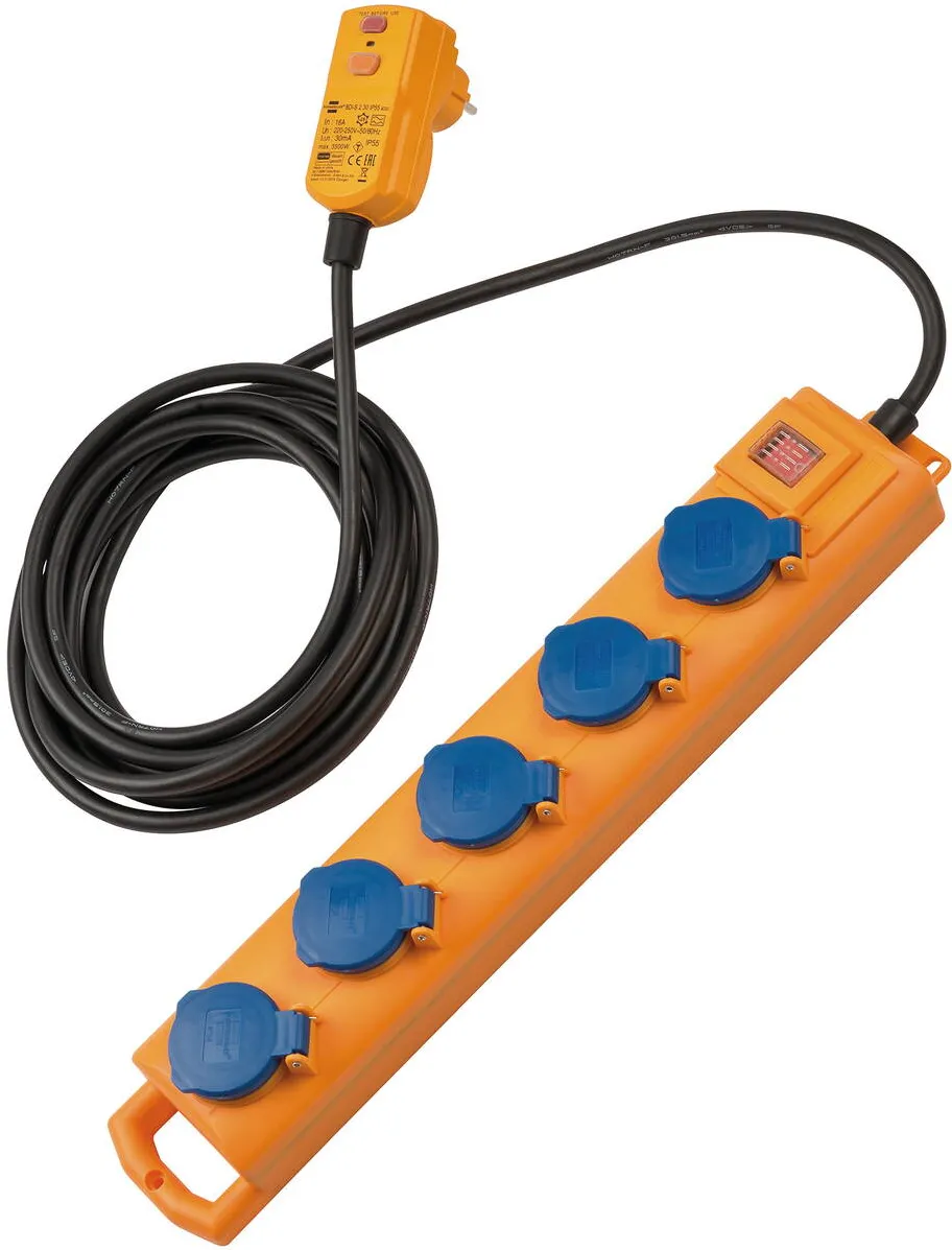 Prelungitor Brennenstuhl Super-Solid SL544 5-x 5m FI IP54