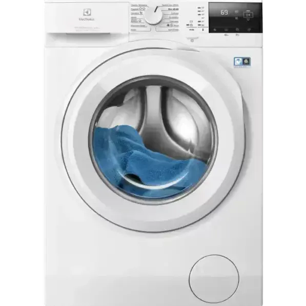 ELECTROLUX Masina de spalat rufe cu uscator Electrolux Ecoline EW7W2481E, 8 kg spalare, 5 kg uscare, 1400 RPM, LCD, Clase A, Motor Inverter, SteamCare+Sensicare, TimeManager, Alb