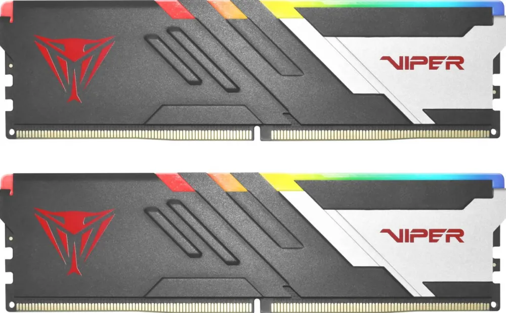 Memorie RAM Patriot Patriot DDR5 - 32GB - 6000 - CL - 30 (2x 16 GB) dual kit, memory (black, PVVR532G600C30K, Viper Venom RGB, INTEL XMP, AMD EXPO)
