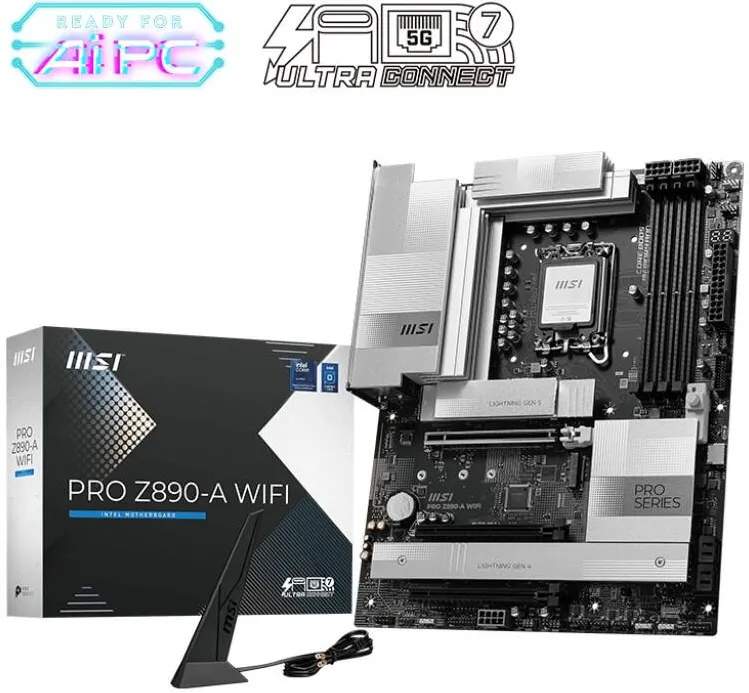 Placa de Baza MSI MSI PRO Z890-A WIFI motherboard Intel Z890 LGA 1851 (Socket V1) ATX