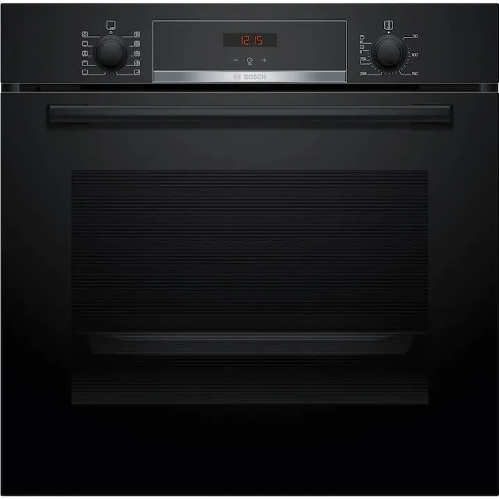BOSCH Cuptor incorporabil Bosch HBA554EB3, 71 L, Electric, Multifunctional, Grill, 7 functii, Suport telescopic, Autocuratare EcoClean + hidrolitica, Clasa A+, Negru