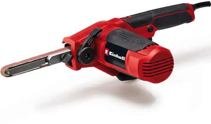 Einhell Slefuitor cu banda Einhell TC-BF 500 E, 500 wati, viteza de pana la 1.700 m/min, aspirare integrata a prafului, sistem electronic de viteza, inclus 6x benzi de slefuit
