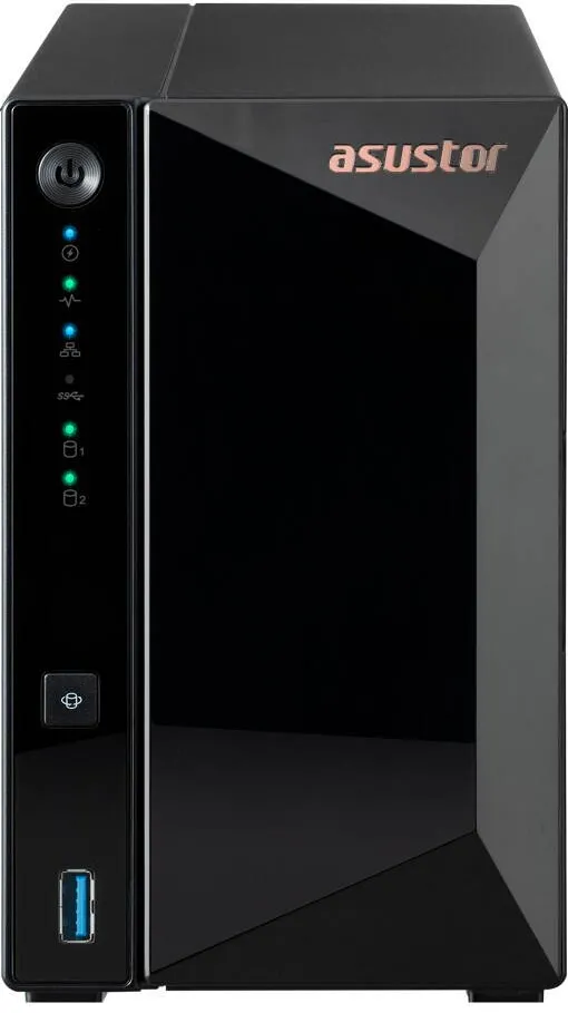 Network Attached Storage Asustor Asustor DRIVESTOR 2 Pro Gen2 AS3302T v2 NAS Realtek RTD1619B 2 GB DDR4 ADM Black