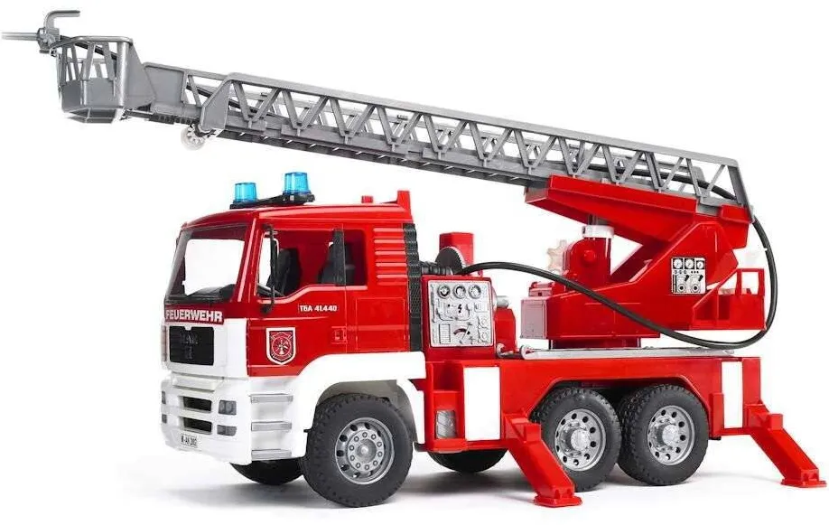 Masinuta BRUDER Car MAN TGA Fire engine with ladder, water pomp