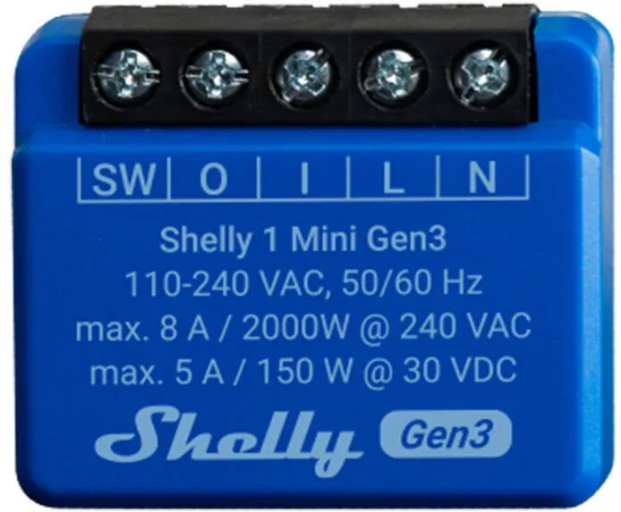 Shelly Controler 1 Mini Gen3