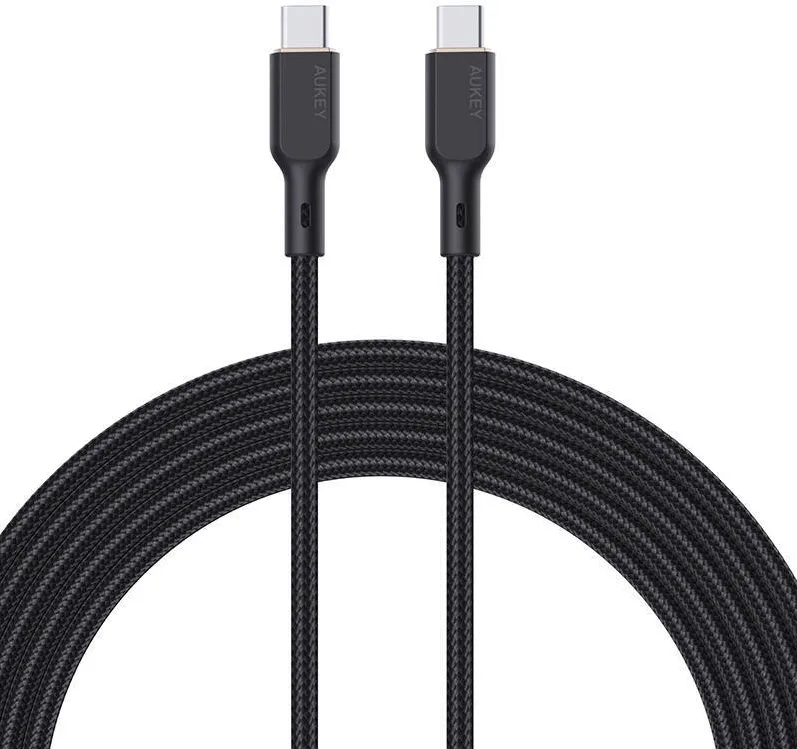 Aukey Cablu CB-KCC101 USB-C la USB-C 1m (negru)