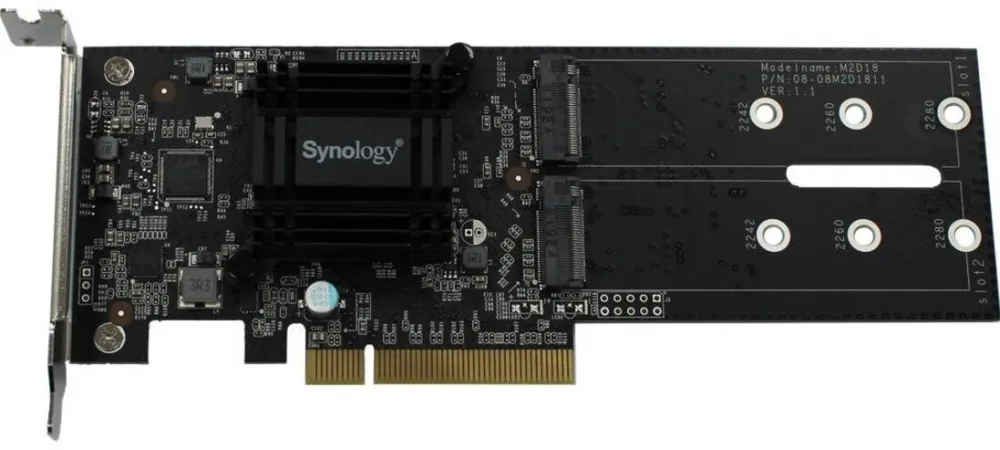 Adaptor Synology PCIE M.2 SSD ADAPTER/CARD FOR 2X M.2 NVME SSD