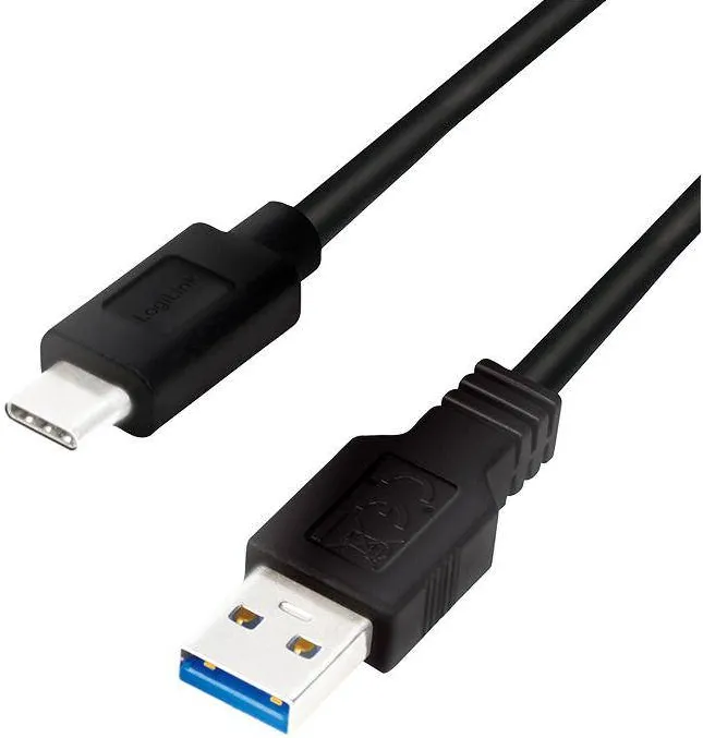Cablu USB-A la USB-C Logilink CU0167 USB 3.2 Gen1x1 0.5 m negru
