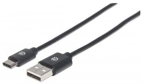 Cablu MANHATTAN USB 2.0 Typ C- 0,5m Negru