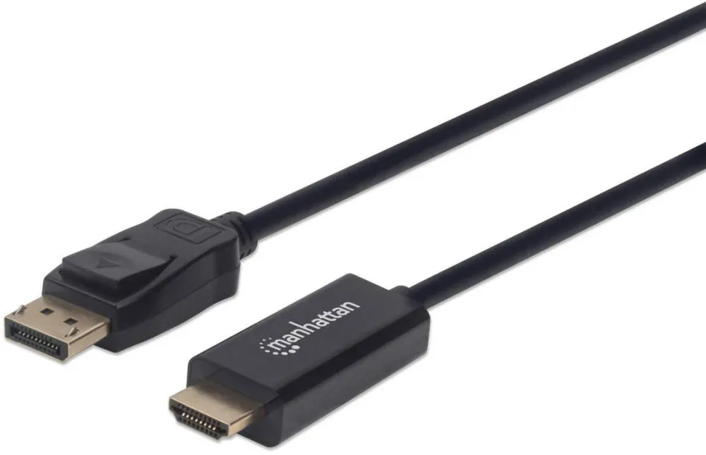 Cablu MANHATTAN 1080p DisplayPort la HDMI Negru 1,8m