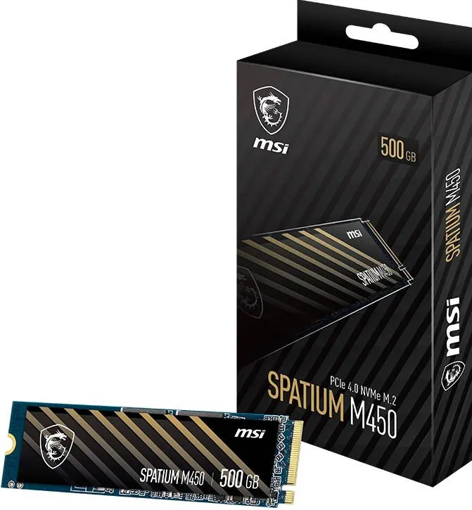 SSD MSI SPATIUM M450 500GB PCI Express 4.0 x4. M.2