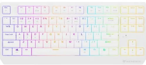 Tastatura Genesis Tastatura WS Genesis Thor 230 TKL R alb