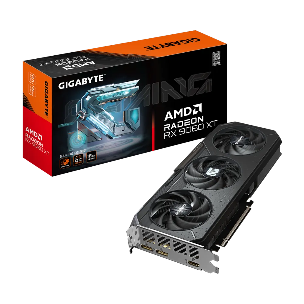 Placa Video GIGABYTE RX 9060XT GAMING OC 16GB