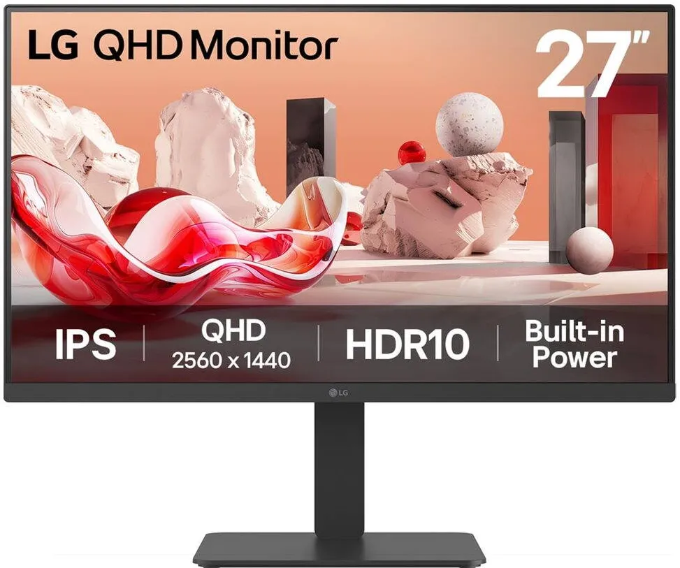 Monitor LG 27BA54QB-B 27" IPS/2560x1440/16:9/350cd/HDMI, DisplayPort, Headphone Out