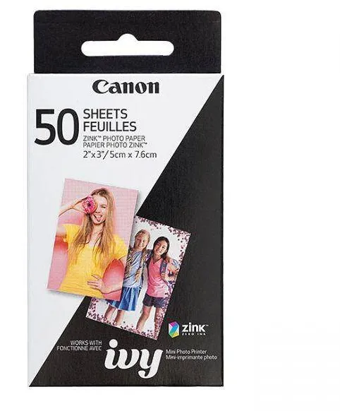 Hartie Foto Canon ZINK 5x7.6 cm 50 Coli