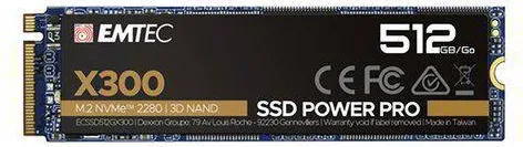 SSD Emtec X300 Power Pro, 512GB PCI Express 3.0 x4 M.2 2280