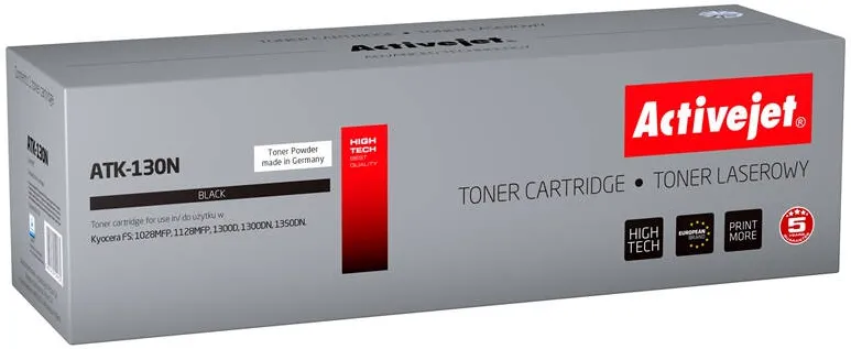 Toner imprimanta ACTIVEJET COMPATIBIL ATK-130N for Kyocera printer; Kyocera TK-130 replacement; Supreme; 7200 pages; black