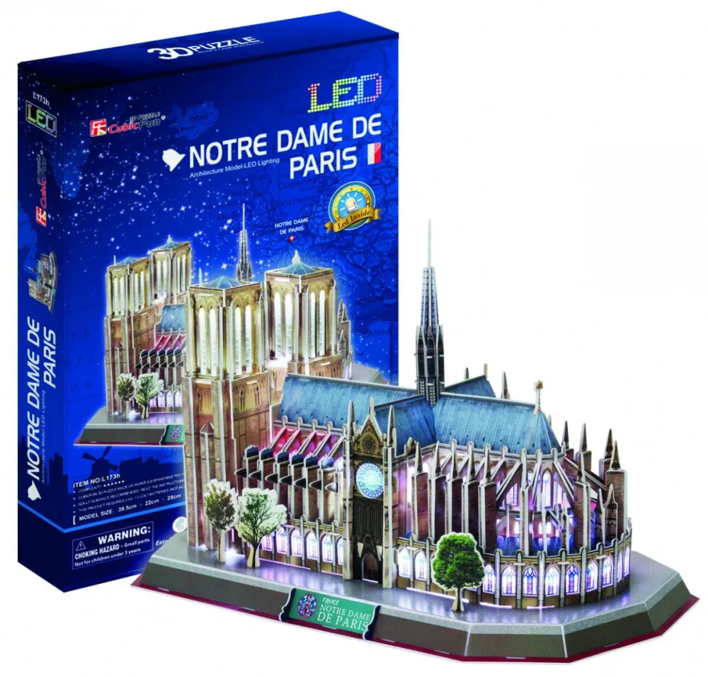 Puzzle Cubic Fun 3D Notre Dame (Light)